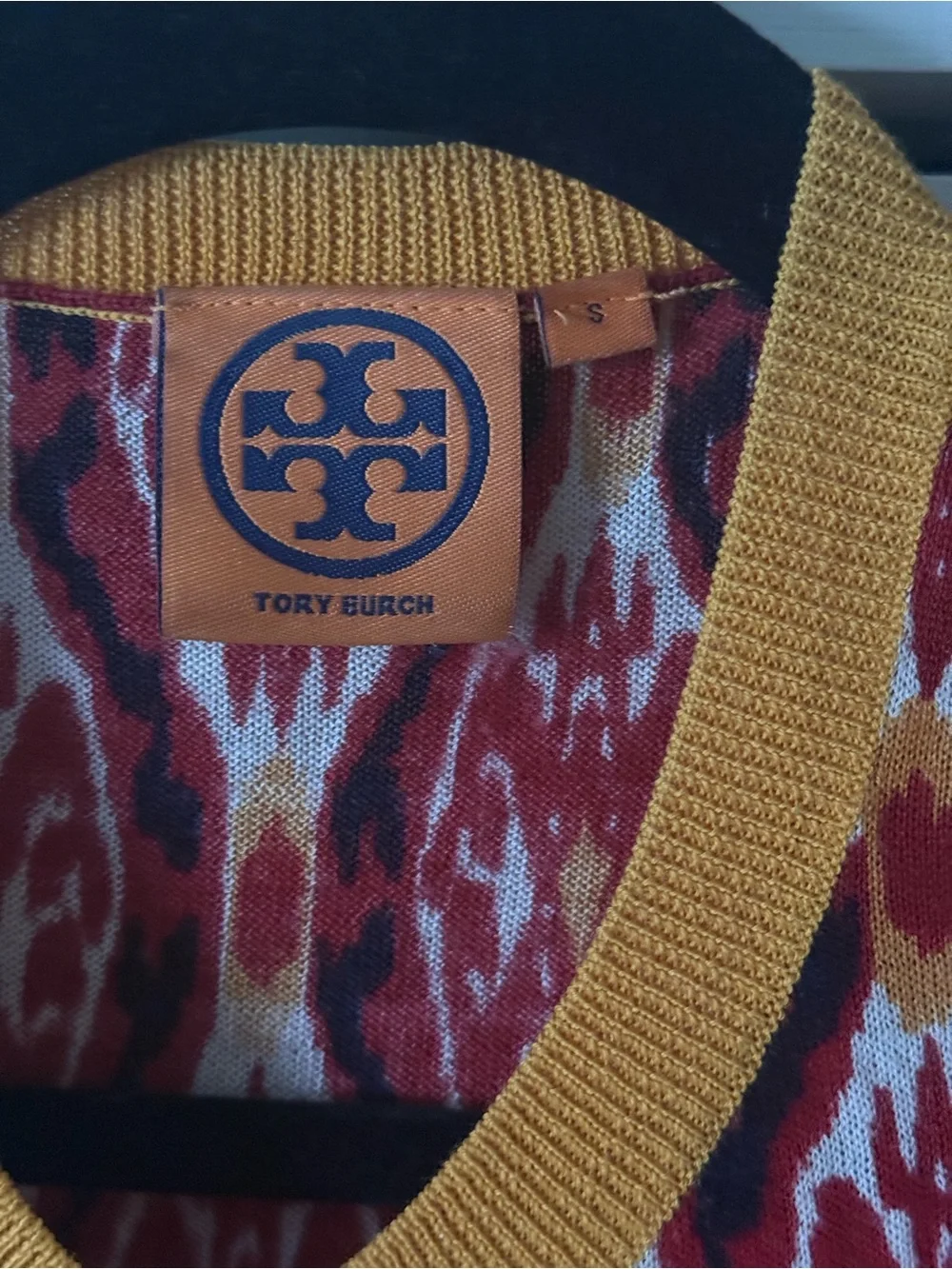 Tory Burch Multicolor Ikat Print Cardigan - merino wool